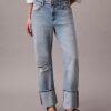 Jeans mit weitem Saum und lockerer Passform Jeans mit weitem Saum und lockerer Passform