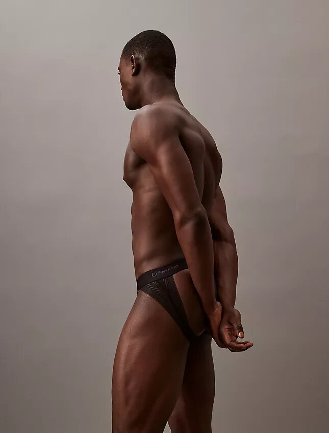 Jockstrap aus Mikrofaser und Spitze Jockstrap aus Mikrofaser und Spitze
