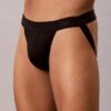 Jockstrap aus Mikrofaser und Spitze Jockstrap aus Mikrofaser und Spitze