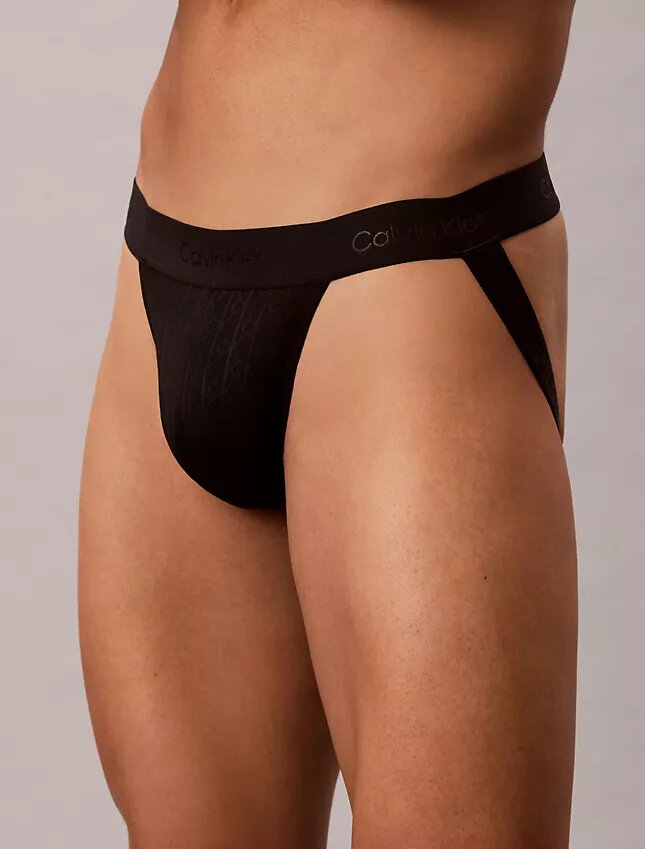 Jockstrap aus Mikrofaser und Spitze Jockstrap aus Mikrofaser und Spitze