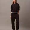 Jogginghose aus Fleece mit Monogram Jogginghose aus Fleece mit Monogram