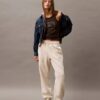 Jogginghose aus Fleece mit Monogram Jogginghose aus Fleece mit Monogram