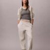 Jogginghose aus Fleece mit Monogram Jogginghose aus Fleece mit Monogram