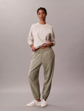 Jogginghose aus Fleece mit Monogram Jogginghose aus Fleece mit Monogram