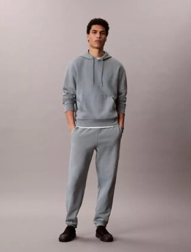 Jogginghose aus Fleece mit Monogram Jogginghose aus Fleece mit Monogram