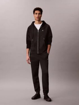 Jogginghose aus Fleece mit Monogram Jogginghose aus Fleece mit Monogram