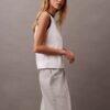 Jogginghose aus Fleece mit Monogram Jogginghose aus Fleece mit Monogram