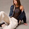 Jogginghose aus Fleece mit Monogram Jogginghose aus Fleece mit Monogram