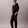 Jogginghose aus Fleece mit Monogram Jogginghose aus Fleece mit Monogram
