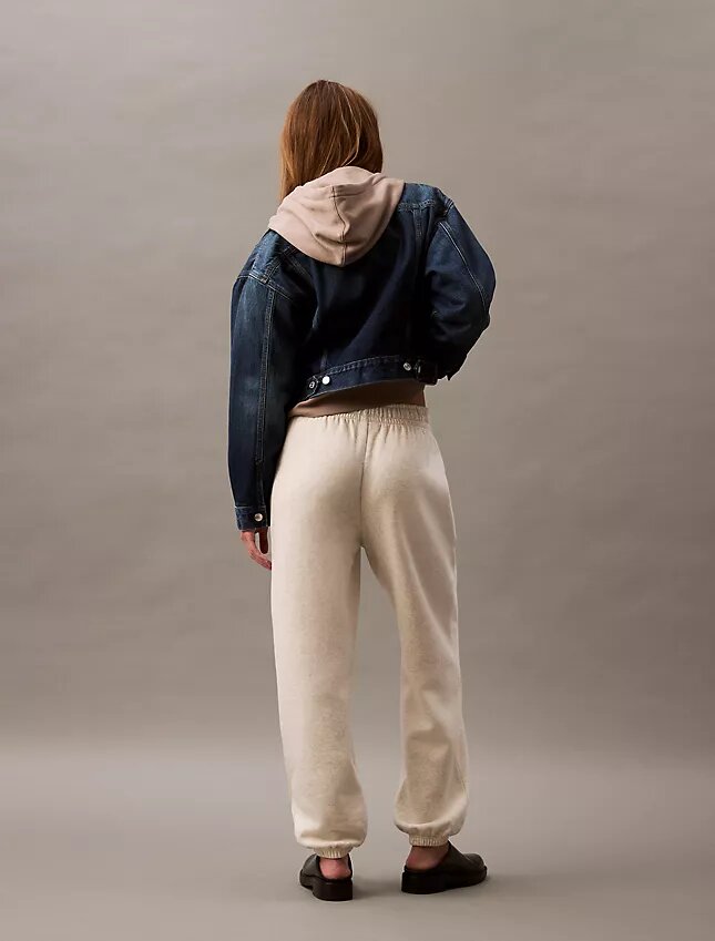 Jogginghose aus Fleece mit Monogram Jogginghose aus Fleece mit Monogram