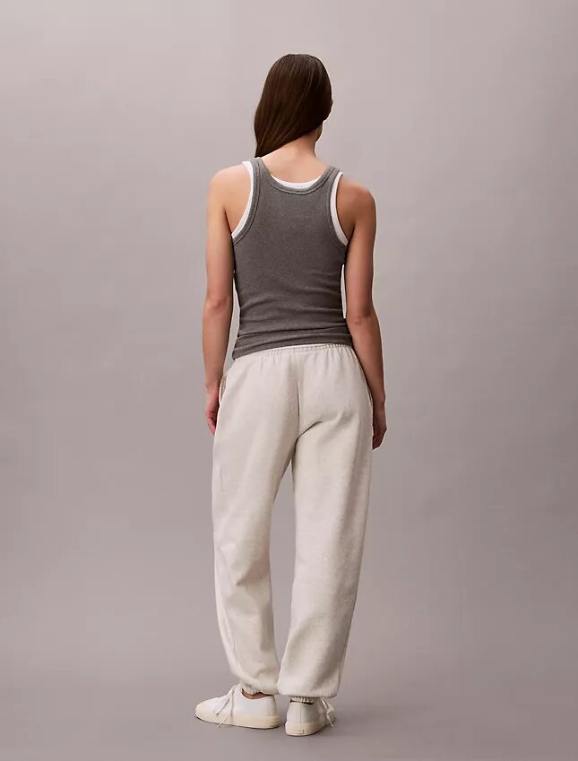 Jogginghose aus Fleece mit Monogram Jogginghose aus Fleece mit Monogram