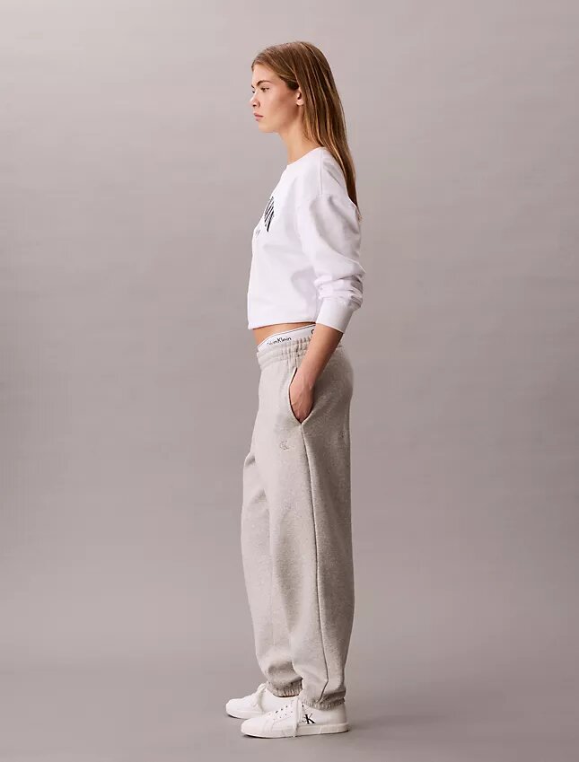 Jogginghose aus Fleece mit Monogram Jogginghose aus Fleece mit Monogram