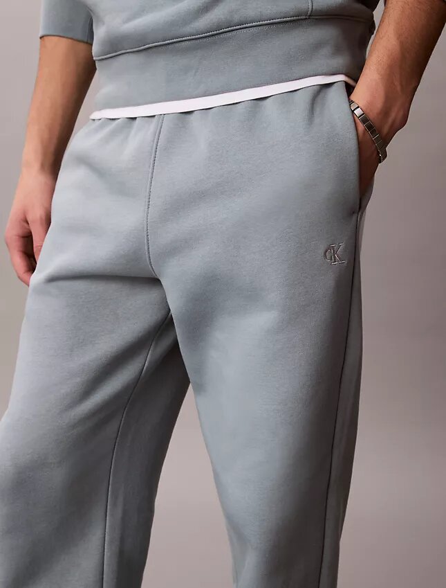 Jogginghose aus Fleece mit Monogram Jogginghose aus Fleece mit Monogram