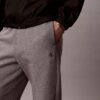 Jogginghose aus Fleece mit Monogram Jogginghose aus Fleece mit Monogram