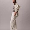 Jogginghose aus Fleece mit Monogram Jogginghose aus Fleece mit Monogram