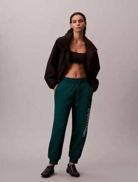 Jogginghose mit Fleece-Logo-Print