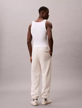 Jogginghose mit Monogram-Aufnäher aus Fleece