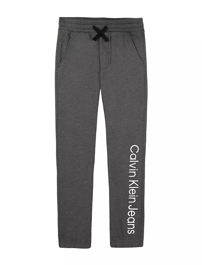Jungen-Jogginghose mit Kordelzug und CKJ-Logo Jungen-Jogginghose mit Kordelzug und CKJ-Logo