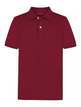 Jungen-Polohemd mit tonalem Monogram