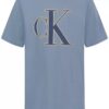 Jungen-T-Shirt mit Monogram-Logo im Kettenstich Jungen-T-Shirt mit Monogram-Logo im Kettenstich