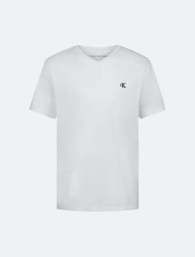 Jungen-T-Shirt mit Monogram und V-Ausschnitt