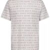 Jungen-T-Shirt mit Rundhalsausschnitt und Allover-Schriftzug