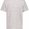 Jungen-T-Shirt mit Rundhalsausschnitt und Allover-Schriftzug