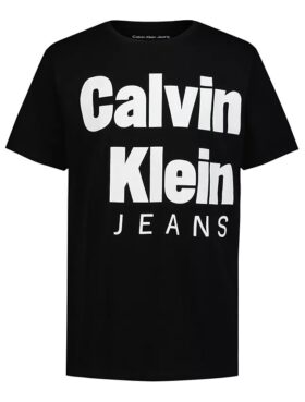 Jungen-T-Shirt mit Rundhalsausschnitt und auffälligem CKJ-Logo