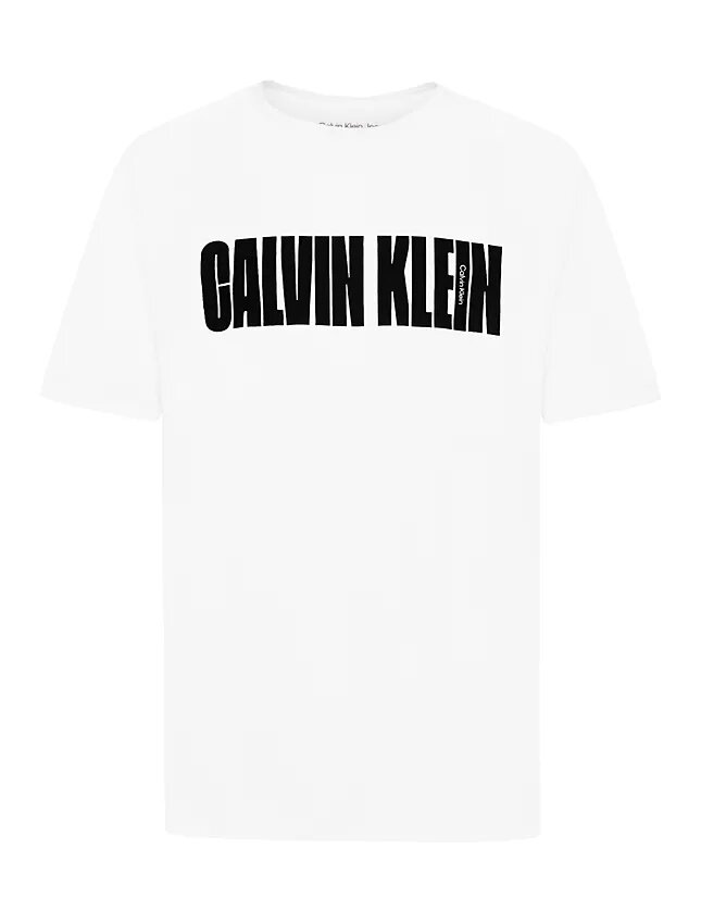 Jungen-T-Shirt mit Rundhalsausschnitt und großem CK-Logo Jungen-T-Shirt mit Rundhalsausschnitt und großem CK-Logo