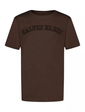 Jungen-T-Shirt mit Rundhalsausschnitt und Schablonenlogo
