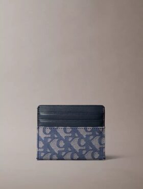 Kartenetui mit durchgehendem Monogram