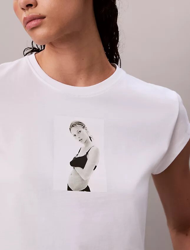 Kate Moss Grafik-Baby-T-Shirt Kate Moss Grafik-Baby-T-Shirt