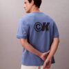 Kühlendes Piqué-T-Shirt mit Logo-Grafik in lockerer Passform