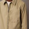 Klassische Hemdjacke aus Baumwollmischung mit Reißverschluss Klassische Hemdjacke aus Baumwollmischung mit Reißverschluss