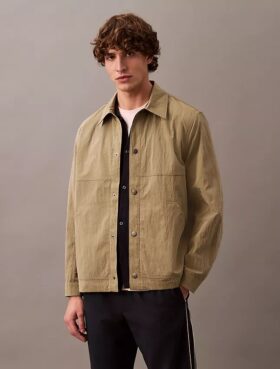 Klassische Hemdjacke aus Nylonmischung
