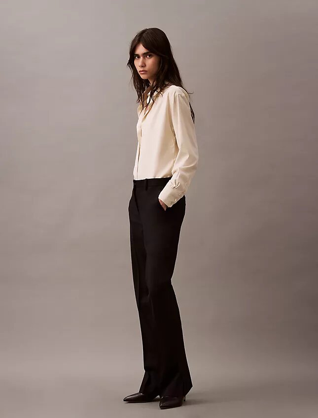 Klassische Hose aus Wollgabardine Klassische Hose aus Wollgabardine