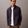 Klassische Reißverschluss-Hemdjacke aus Baumwollmischung Klassische Reißverschluss-Hemdjacke aus Baumwollmischung