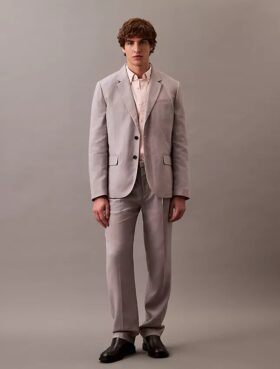 Klassischer Blazer aus Leinenmischung