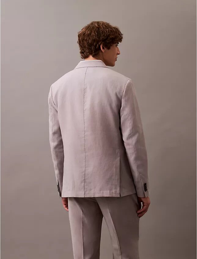 Klassischer Blazer aus Leinenmischung Klassischer Blazer aus Leinenmischung
