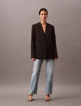 Klassischer Crêpe-Blazer