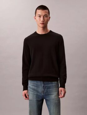 Klassischer Kaschmir-Pullover mit Rundhalsausschnitt