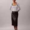 Klassischer Pullover aus Baumwollmischung mit U-Ausschnitt Klassischer Pullover aus Baumwollmischung mit U-Ausschnitt