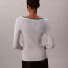 Klassischer Pullover aus Baumwollmischung mit U-Ausschnitt Klassischer Pullover aus Baumwollmischung mit U-Ausschnitt