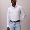 Klassisches Button-Down-Hemd aus gestreifter Cotton Stretch-Baumwolle Klassisches Button-Down-Hemd aus gestreifter Cotton Stretch-Baumwolle