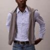 Klassisches Button-Down-Hemd aus gestreifter Cotton Stretch-Baumwolle Klassisches Button-Down-Hemd aus gestreifter Cotton Stretch-Baumwolle