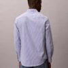 Klassisches Button-Down-Hemd aus gestreifter Cotton Stretch-Baumwolle Klassisches Button-Down-Hemd aus gestreifter Cotton Stretch-Baumwolle