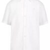 Klassisches Button-Down-Hemd für Jungen mit strukturierten Streifen Klassisches Button-Down-Hemd für Jungen mit strukturierten Streifen