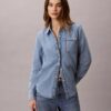 Klassisches Denim-Hemd mit Knopfleiste