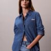 Klassisches Denim-Hemd mit Knopfleiste