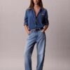 Klassisches Denim-Hemd mit Knopfleiste